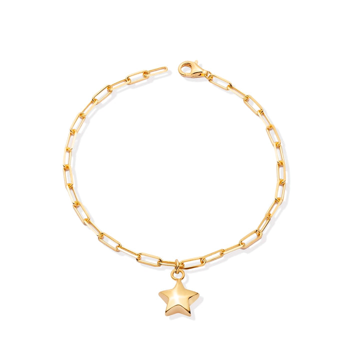 Paper Clip Star Bracelet