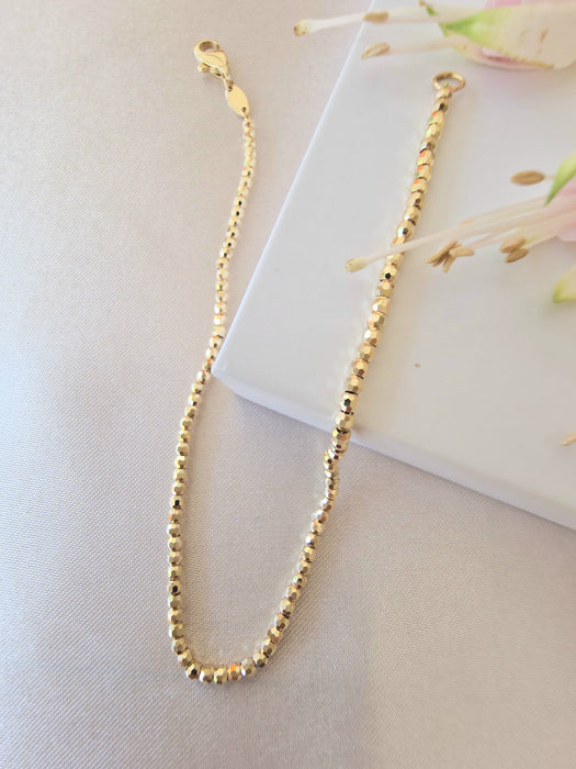 14k Gold Sparkle Bracelet