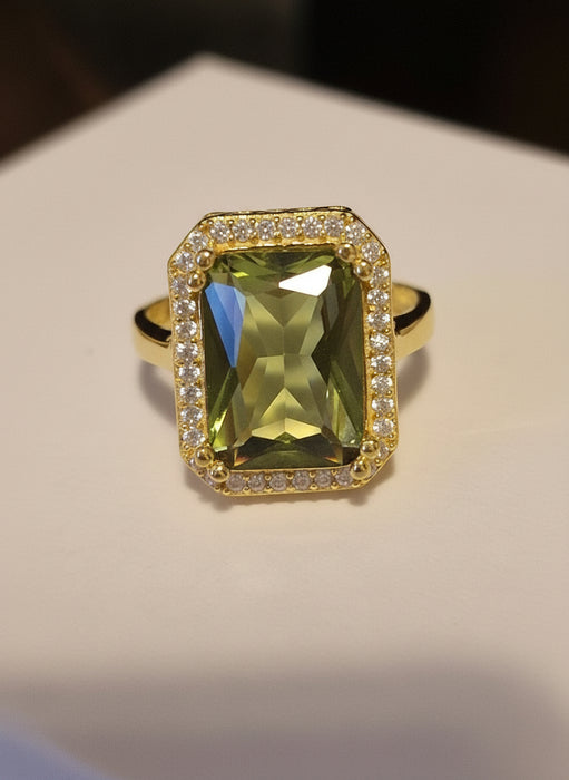 Cushion Cut Zultanite Halo Ring