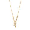 Gold  Plated necklace with a Y-shaped pendant 