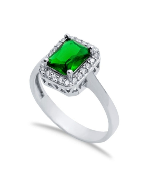 Rectangle Design Emerald Stone