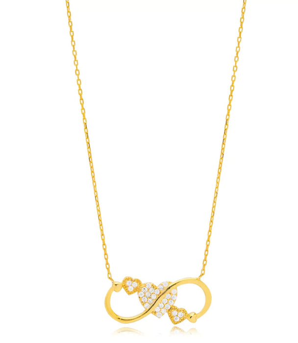 Infinity with Heart Design Necklace