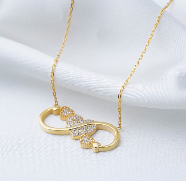 Infinity with Heart Design Necklace