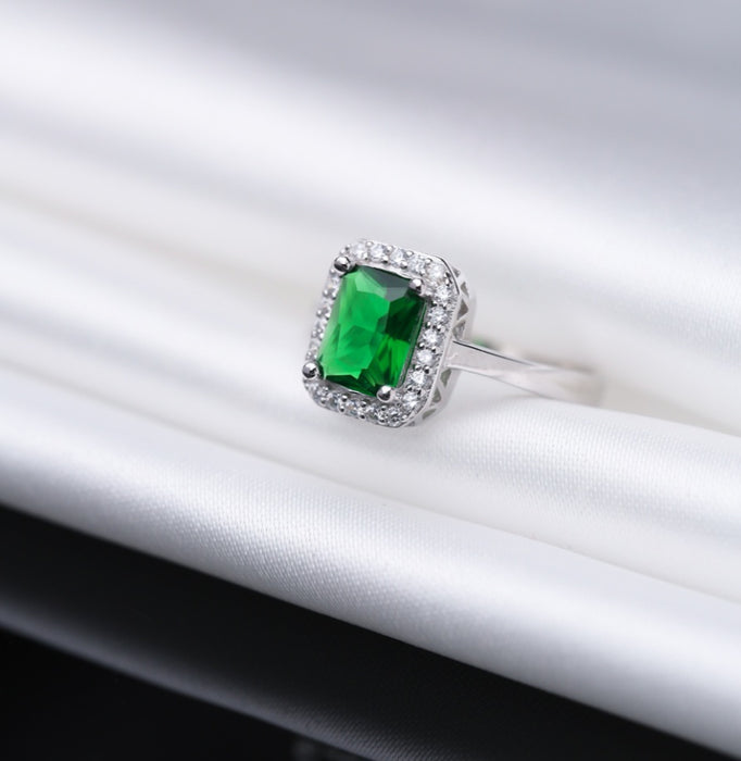 Rectangle Design Emerald Stone