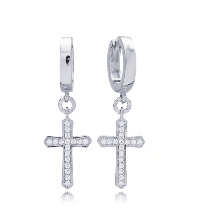 Trendy Cross Design Earrings