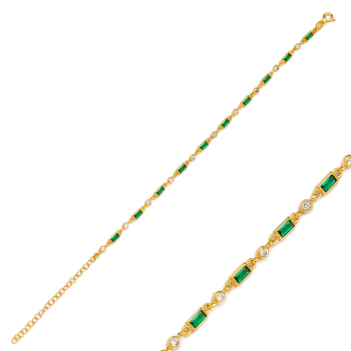 Emerald Baguette Bracelet