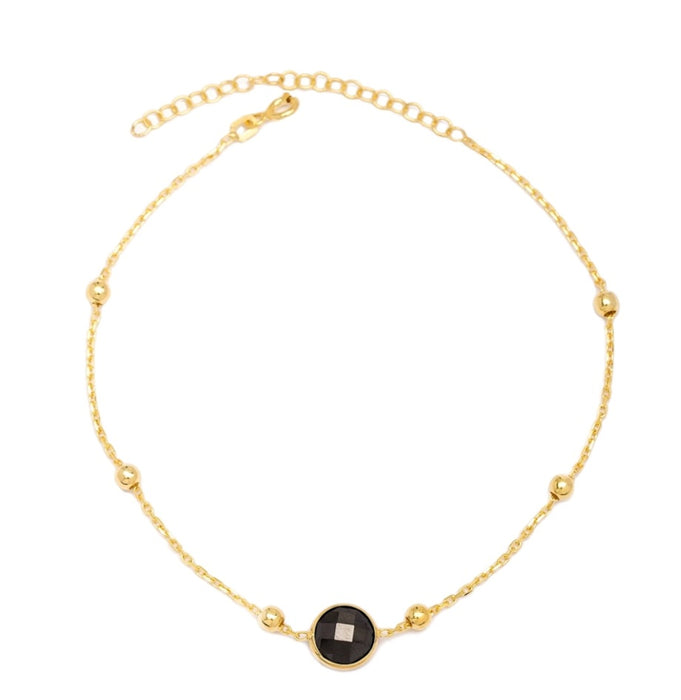 Onyx Stone Anklet