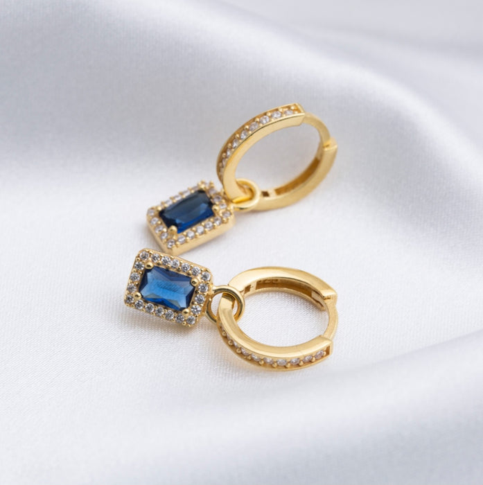 Luxury Design Sapphire Earrings