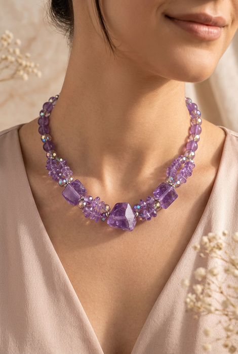 Quartz Statement Necklace