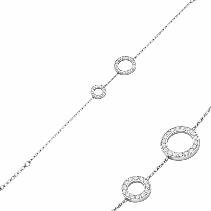 Delicate Pavé Circle Bracelet