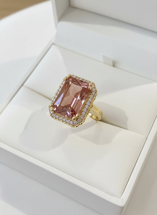 Cushion Cut Zultanite Halo Ring