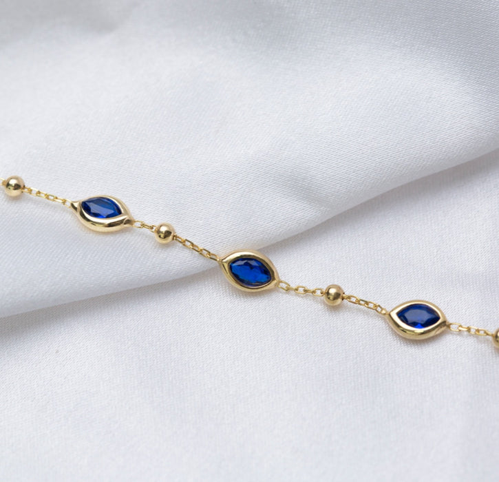 Almond Sapphire Bracelet