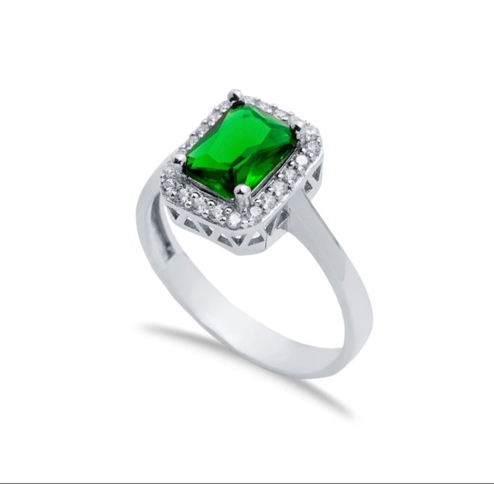 Rectangle Design Emerald Stone