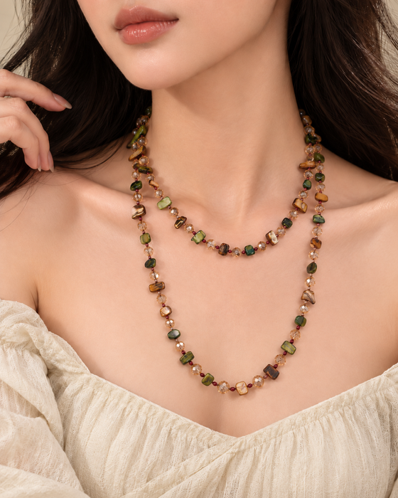 Bohemian Long Shell Beaded Necklace