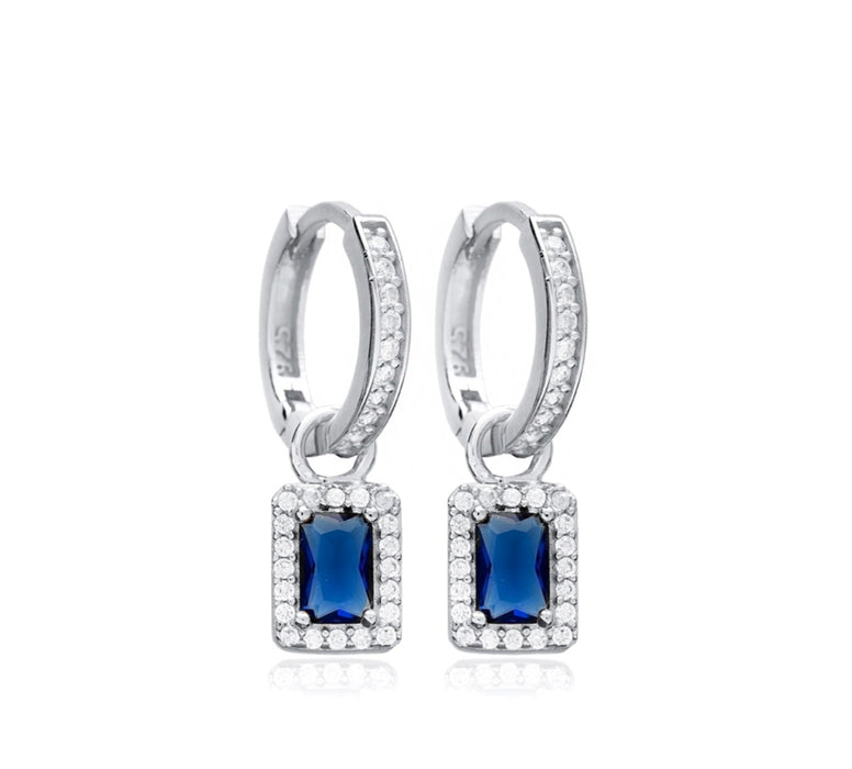 Luxury Design Sapphire Earrings