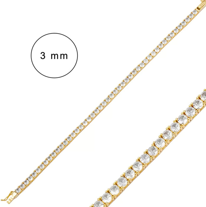 Tennis Bracelet Zircon Sone