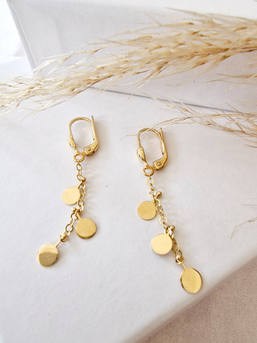 14k Discs Earrings