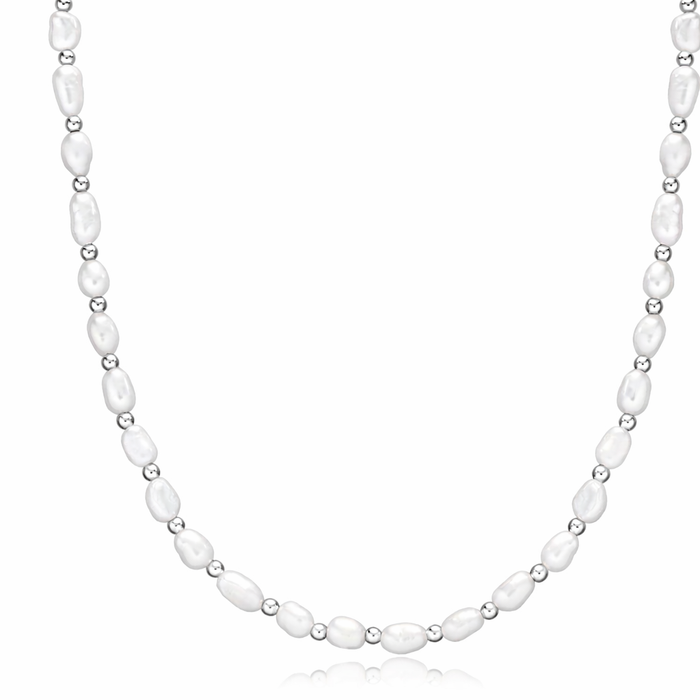 Pearl Beaded Necklace 50 cm