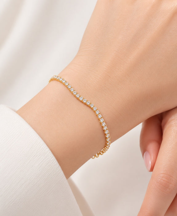 CZ 925 Sterling Silver Tennis Bracelet
