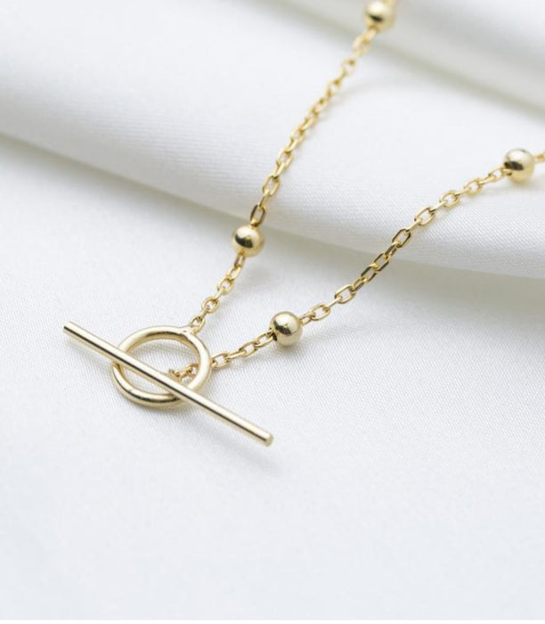 14k  Gold Elegant Ball Chain