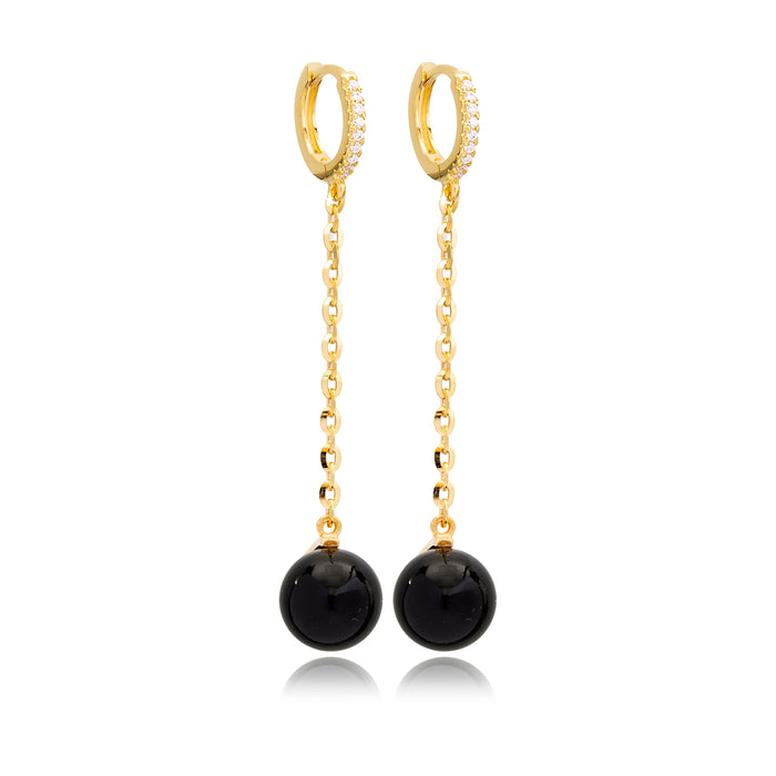 Mallorca Black Pearl Earrings