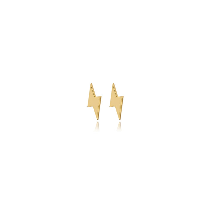 Lightning Bolt 925 Sterling Silver Stud Earrings