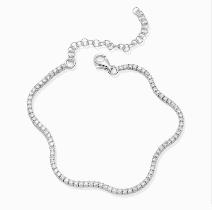 CZ 925 Sterling Silver Tennis Bracelet