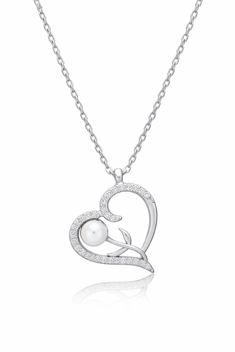 Pearl Heart Necklace