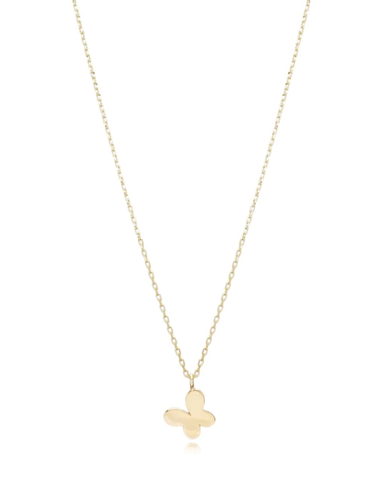 14k Gold Butterfly Pendant