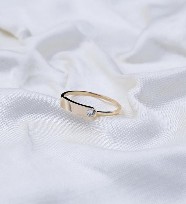 14k  Gold Band Ring