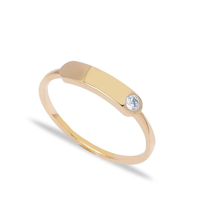 14k  Gold Band Ring