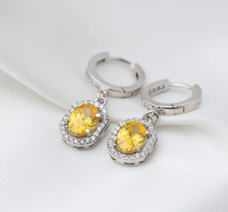 Citrine Stone Earrings