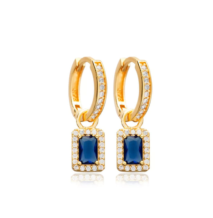 Luxury Design Sapphire Earrings