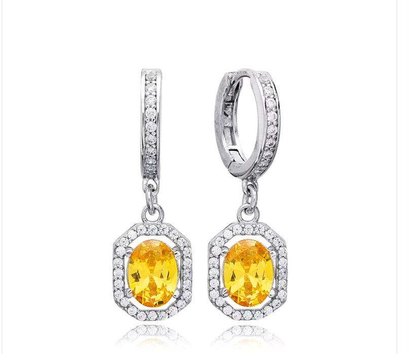 Citrine Stone Earrings