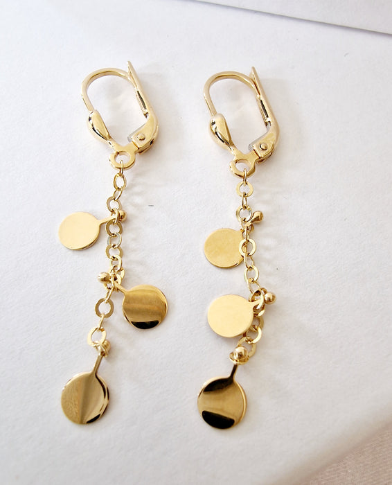 14k Discs Earrings