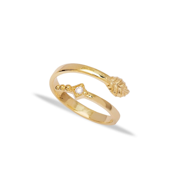 14k Gold Adjustable Fine Ring