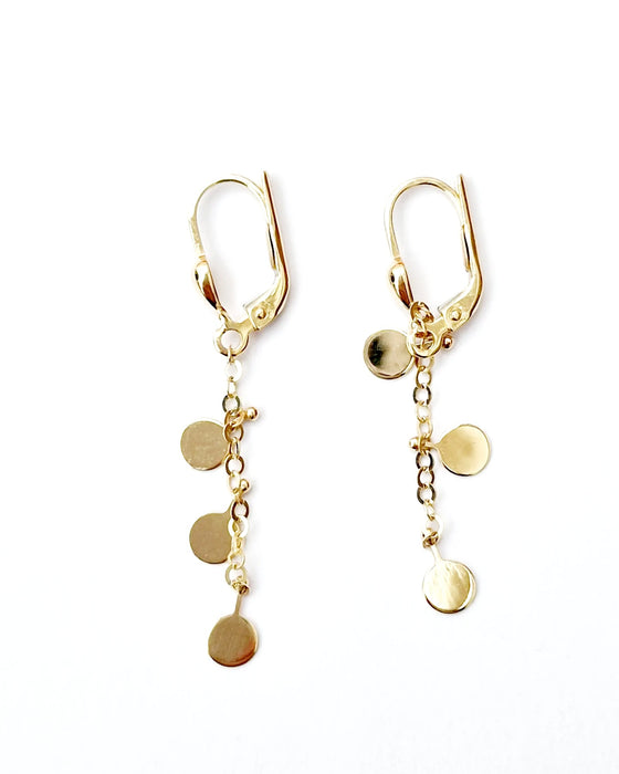 14k Discs Earrings