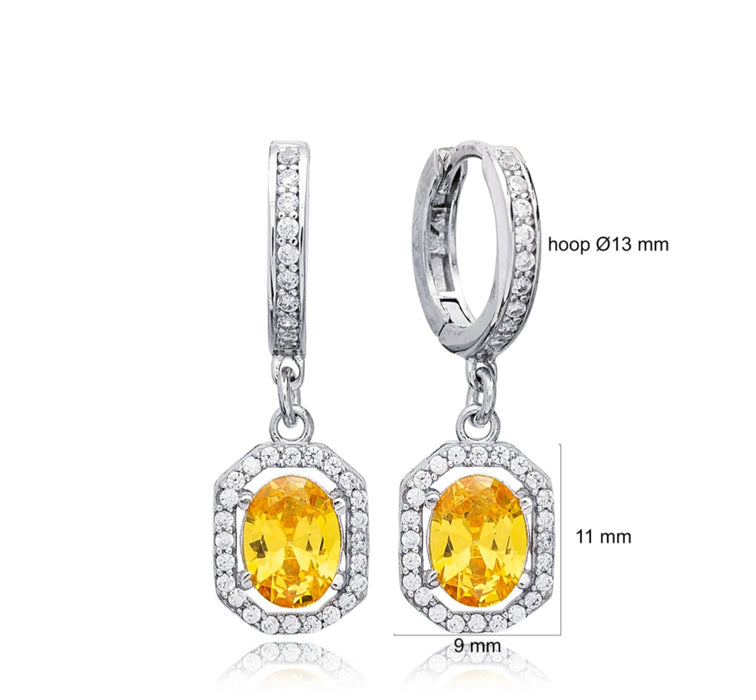 Citrine Stone Earrings