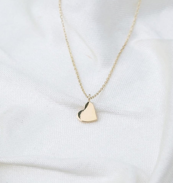 14k Gold Heart Necklace