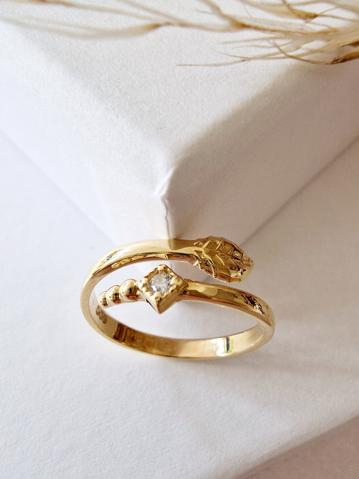 14k Gold Adjustable Fine Ring